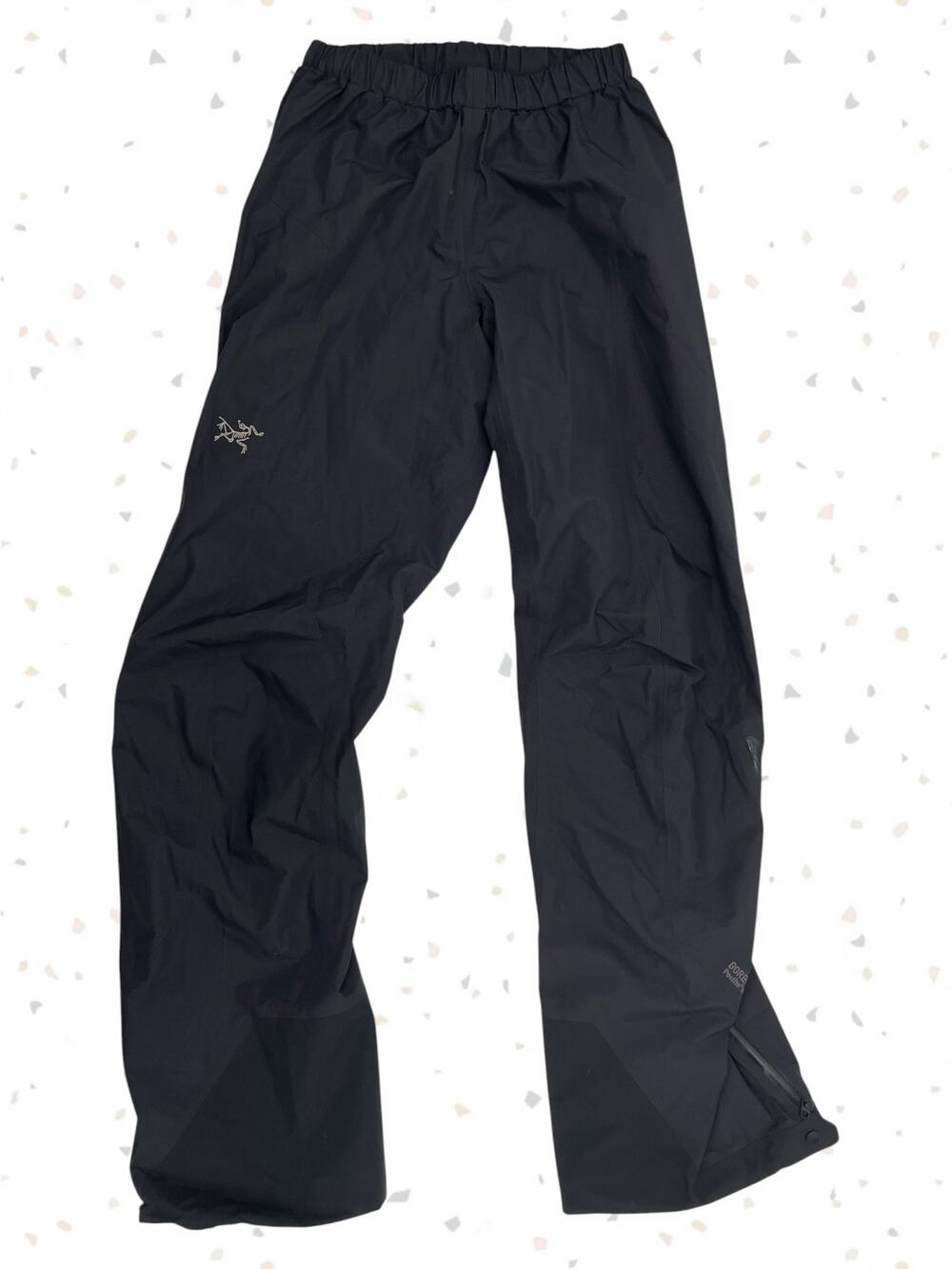 Arc’Teryx Beta SL Black Pants Waterproof Rain Shell Lightweight Pull On Size XS
